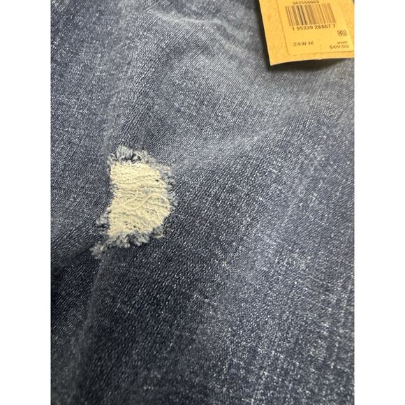 NWT Levi's 711 Women's 24W Mid Rise Slim Through Hip Thigh Skinny Blue Jeans - Picture 7 of 15